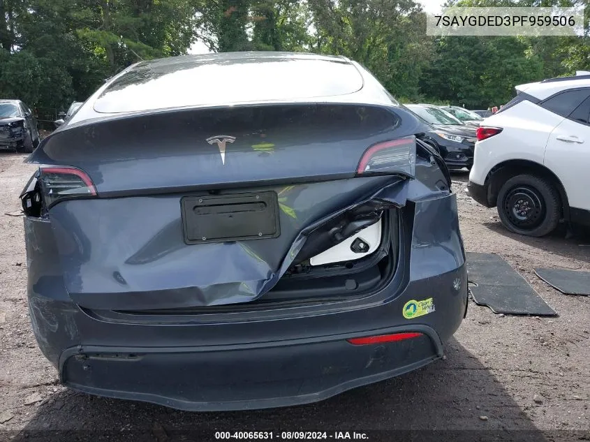 7SAYGDED3PF959506 2023 Tesla Model Y