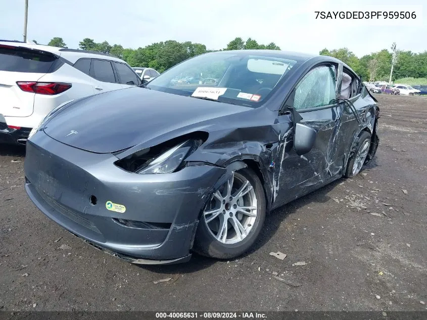 7SAYGDED3PF959506 2023 Tesla Model Y