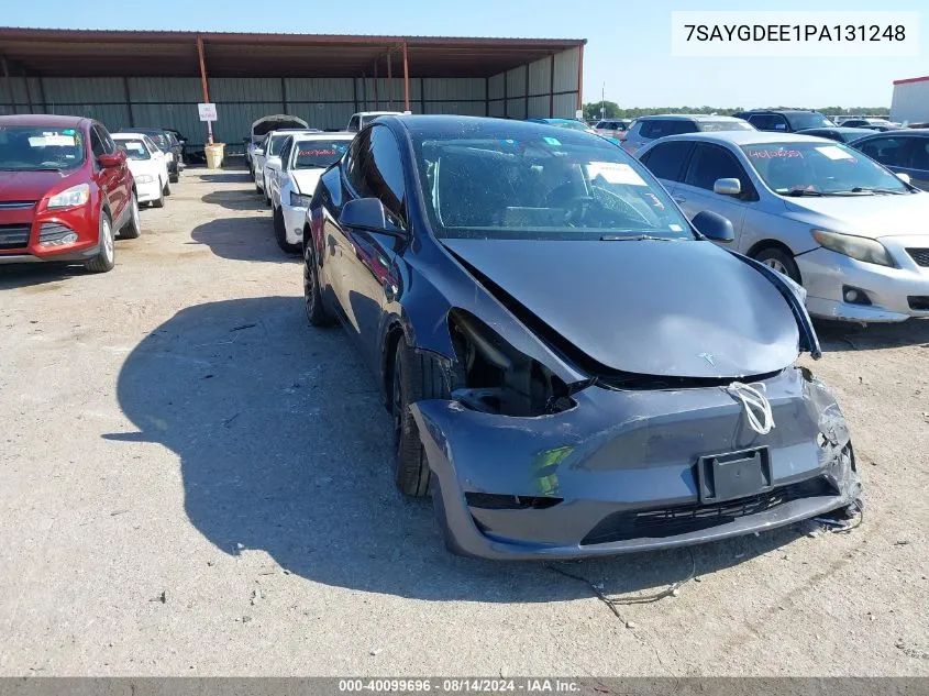 2023 Tesla Model Y VIN: 7SAYGDEE1PA131248 Lot: 40099696