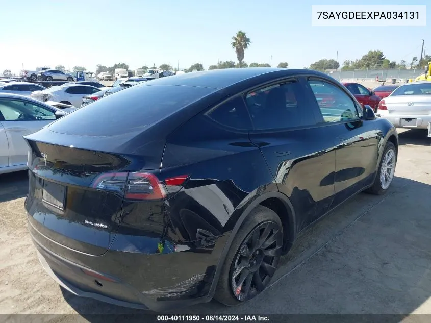 7SAYGDEEXPA034131 2023 Tesla Model Y Awd/Long Range Dual Motor All-Wheel Drive