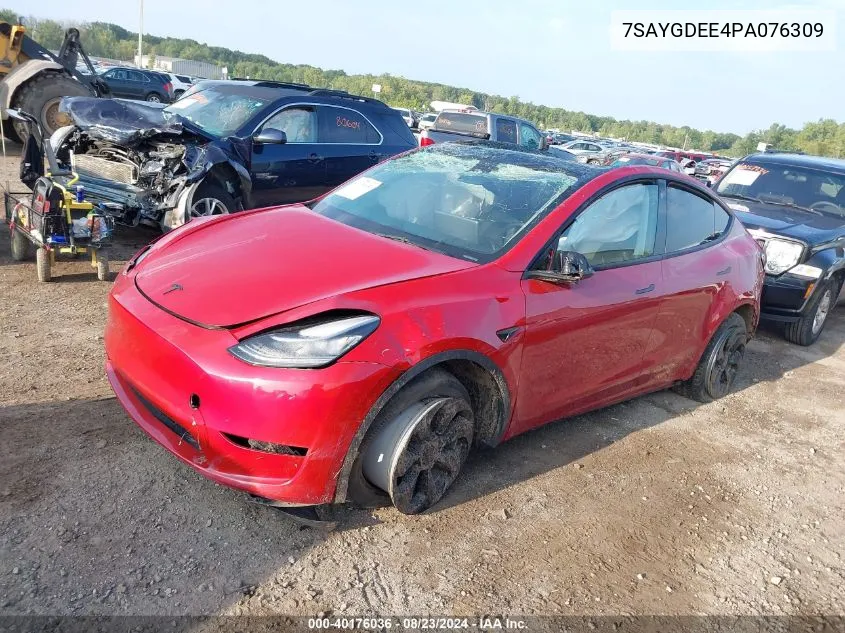 7SAYGDEE4PA076309 2023 Tesla Model Y Awd/Long Range Dual Motor All-Wheel Drive