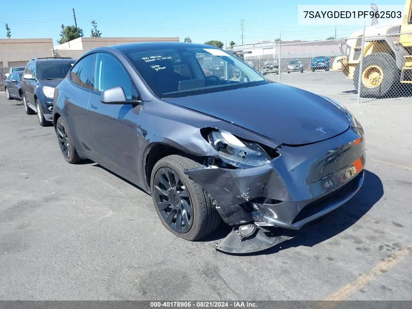 7SAYGDED1PF962503 2023 Tesla Model Y Rwd