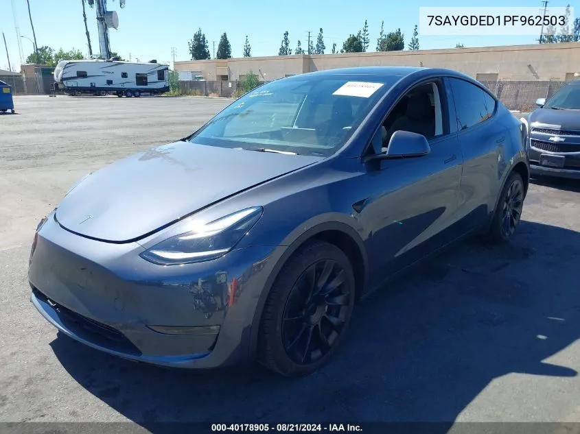 7SAYGDED1PF962503 2023 Tesla Model Y Rwd