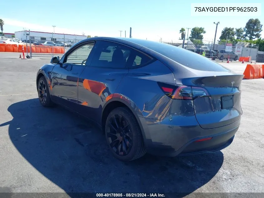 7SAYGDED1PF962503 2023 Tesla Model Y Rwd