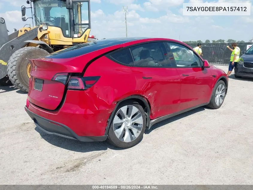 7SAYGDEE8PA157412 2023 Tesla Model Y