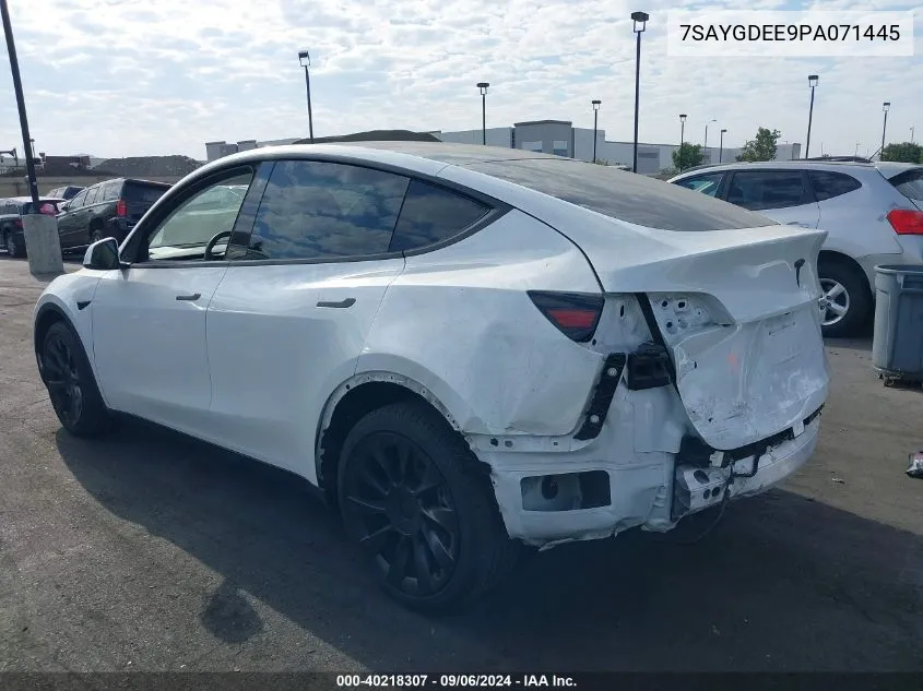 7SAYGDEE9PA071445 2023 Tesla Model Y Awd/Long Range Dual Motor All-Wheel Drive