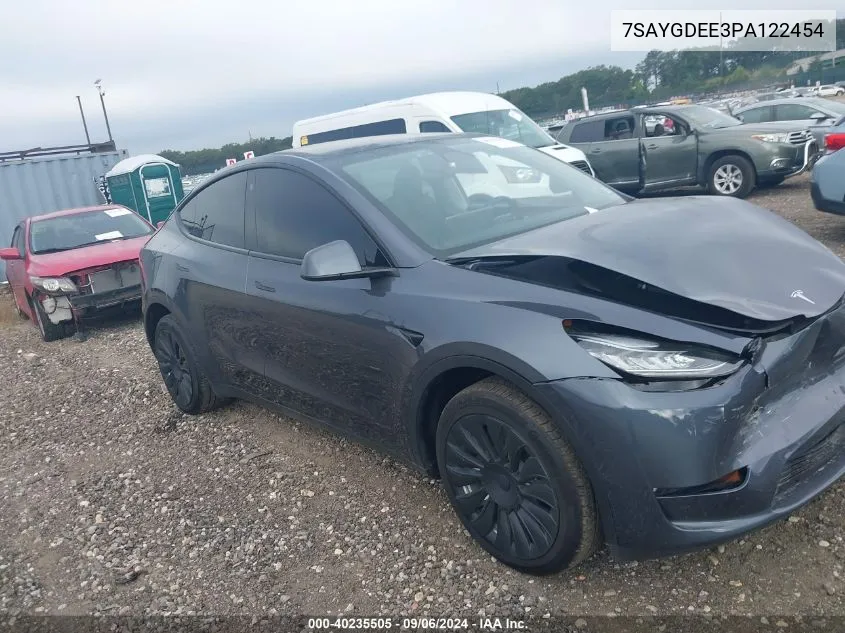 7SAYGDEE3PA122454 2023 Tesla Model Y Awd/Long Range Dual Motor All-Wheel Drive