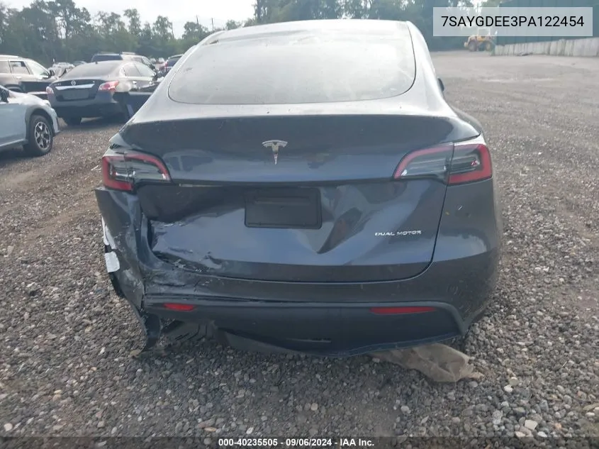 7SAYGDEE3PA122454 2023 Tesla Model Y Awd/Long Range Dual Motor All-Wheel Drive