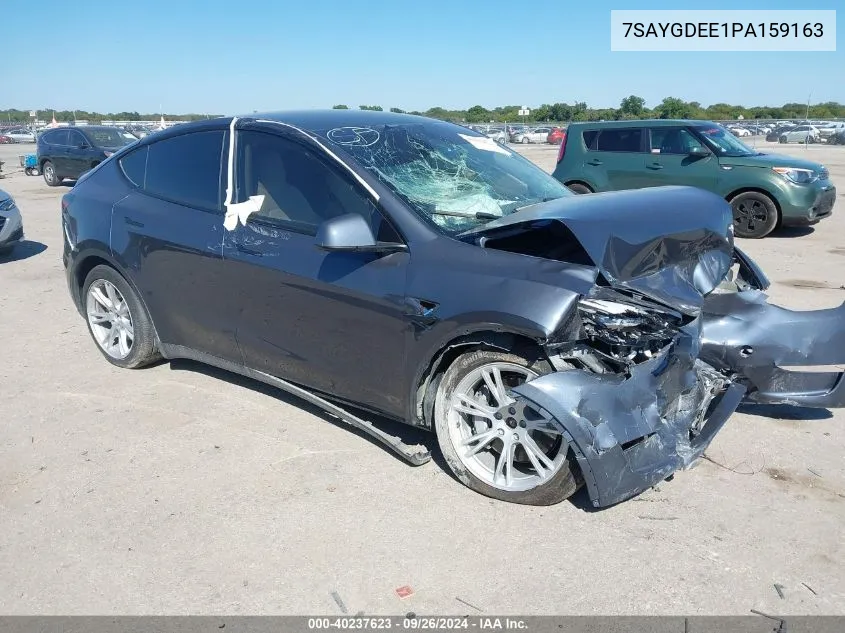 2023 Tesla Model Y Awd/Long Range Dual Motor All-Wheel Drive VIN: 7SAYGDEE1PA159163 Lot: 40237623