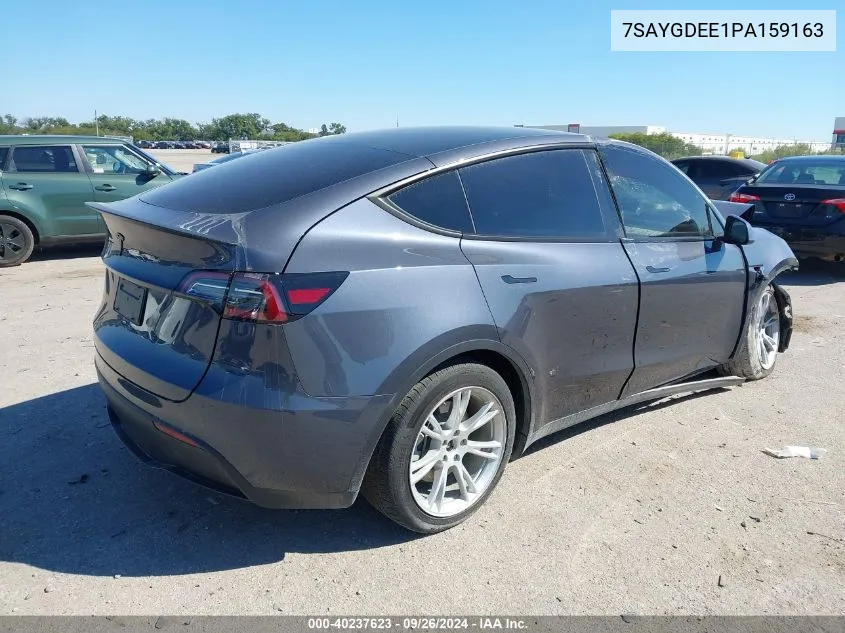 2023 Tesla Model Y Awd/Long Range Dual Motor All-Wheel Drive VIN: 7SAYGDEE1PA159163 Lot: 40237623