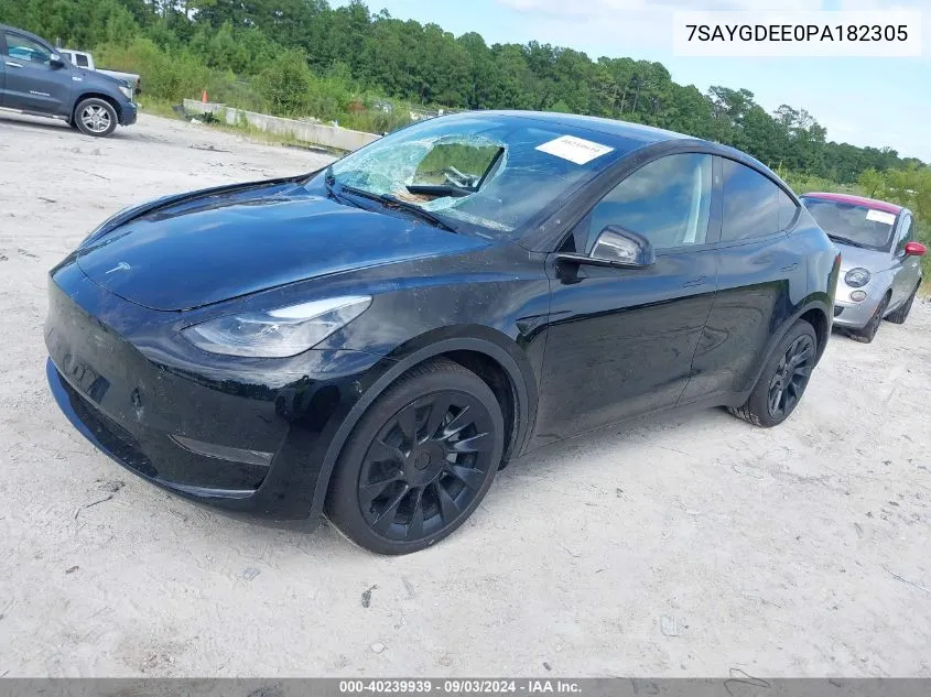 7SAYGDEE0PA182305 2023 Tesla Model Y Awd/Long Range Dual Motor All-Wheel Drive