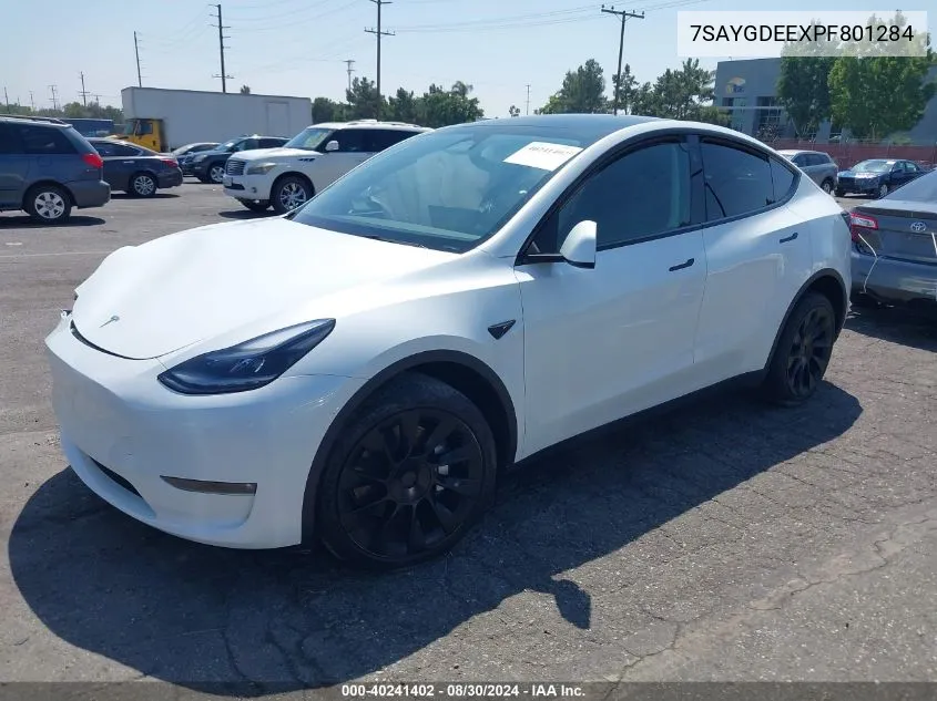 7SAYGDEEXPF801284 2023 Tesla Model Y Awd/Long Range Dual Motor All-Wheel Drive