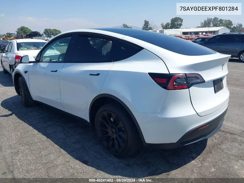 7SAYGDEEXPF801284 2023 Tesla Model Y Awd/Long Range Dual Motor All-Wheel Drive