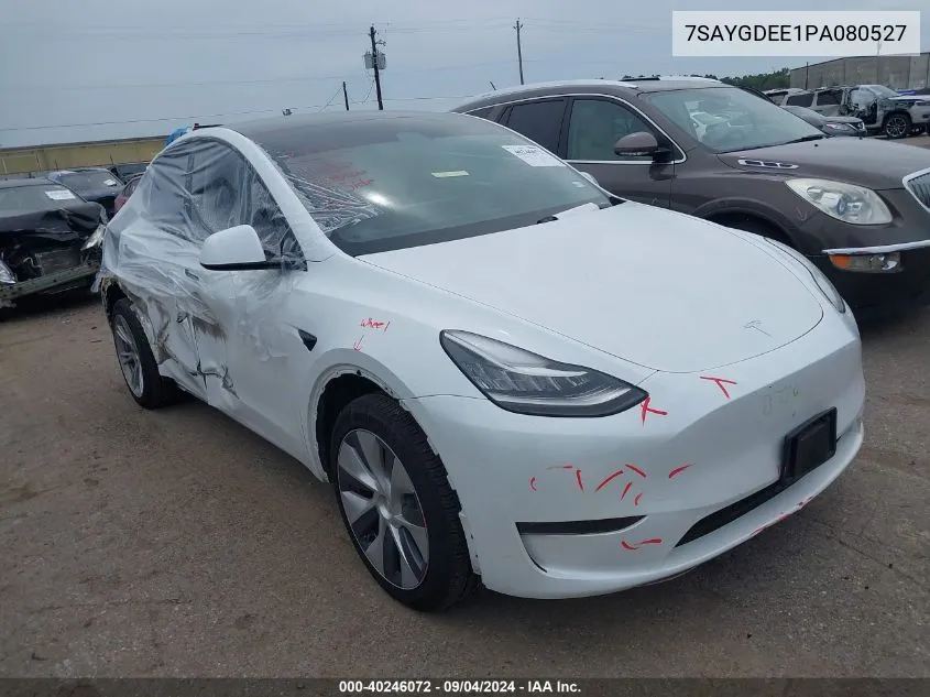 2023 Tesla Model Y VIN: 7SAYGDEE1PA080527 Lot: 40246072