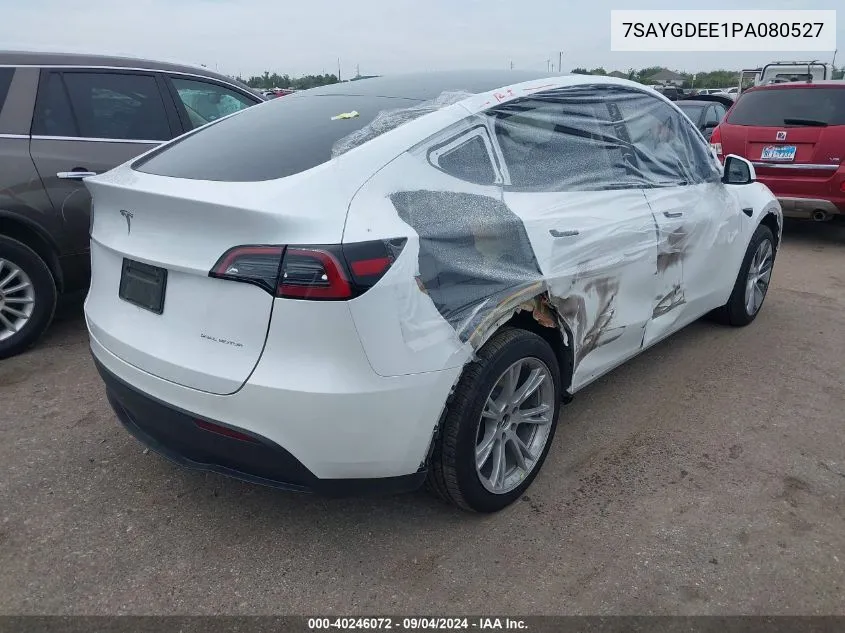 2023 Tesla Model Y VIN: 7SAYGDEE1PA080527 Lot: 40246072