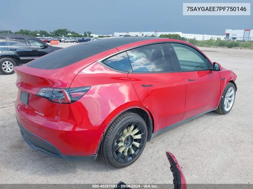 7SAYGAEE7PF750146 2023 Tesla Model Y Awd/Long Range Dual Motor All-Wheel Drive