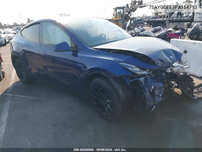 2023 Tesla Model Y Awd/Long Range Dual Motor All-Wheel Drive VIN: 7SAYGDEE7PA154713 Lot: 40290650