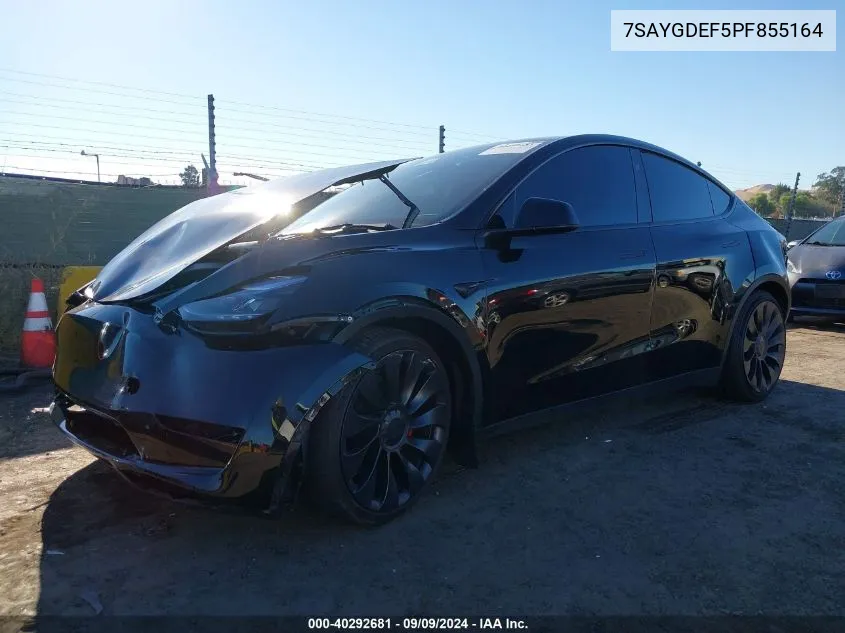 7SAYGDEF5PF855164 2023 Tesla Model Y Awd/Performance Dual Motor All-Wheel Drive