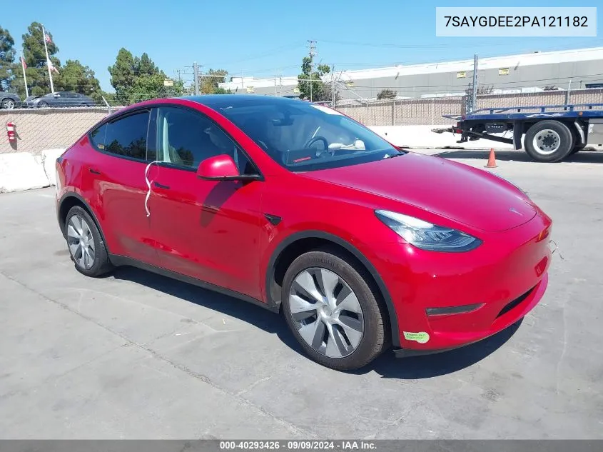 7SAYGDEE2PA121182 2023 Tesla Model Y Awd/Long Range Dual Motor All-Wheel Drive