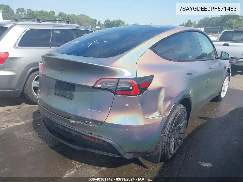 7SAYGDEE0PF671483 2023 Tesla Model Y