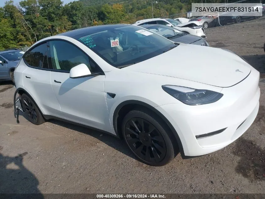 7SAYGAEEXPF831514 2023 Tesla Model Y Awd/Long Range Dual Motor All-Wheel Drive