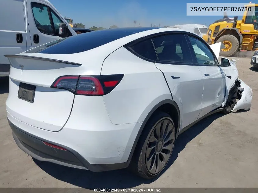 7SAYGDEF7PF876730 2023 Tesla Model Y