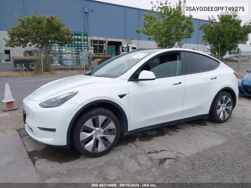 7SAYGDEE0PF749275 2023 Tesla Model Y