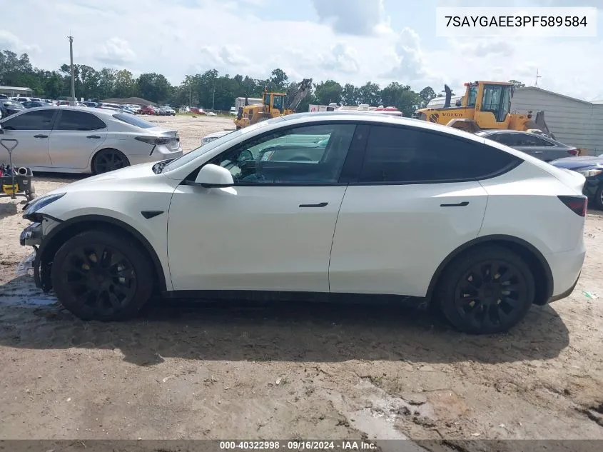 7SAYGAEE3PF589584 2023 Tesla Model Y