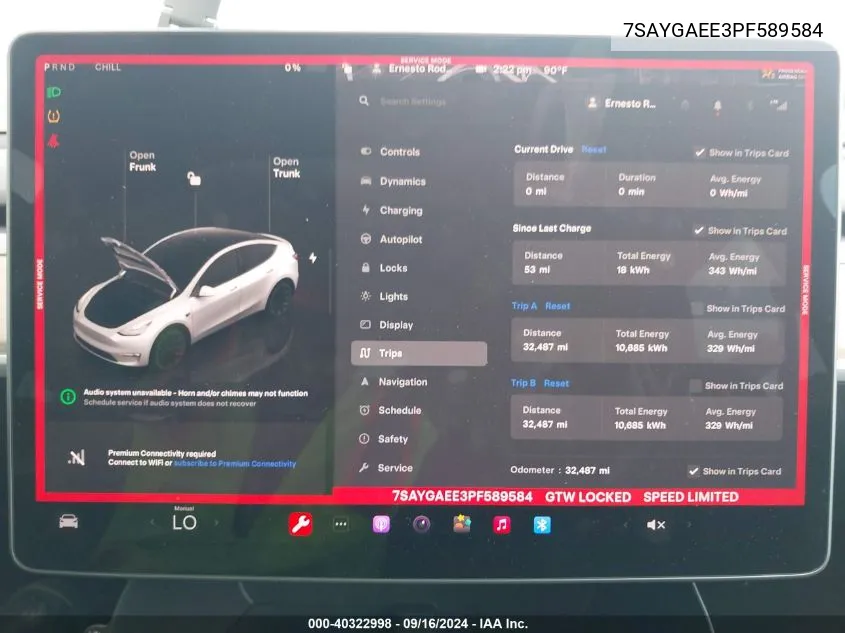 7SAYGAEE3PF589584 2023 Tesla Model Y