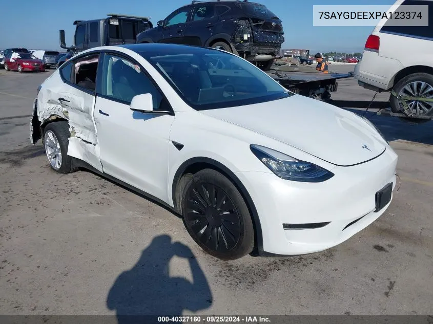 7SAYGDEEXPA123374 2023 Tesla Model Y Awd/Long Range Dual Motor All-Wheel Drive