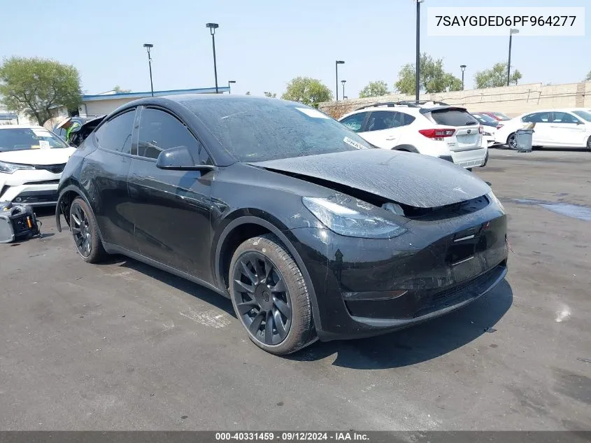 2023 Tesla Model Y VIN: 7SAYGDED6PF964277 Lot: 40331459