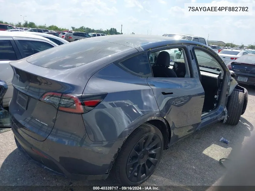 2023 Tesla Model Y VIN: 7SAYGAEE4PF882782 Lot: 40339717