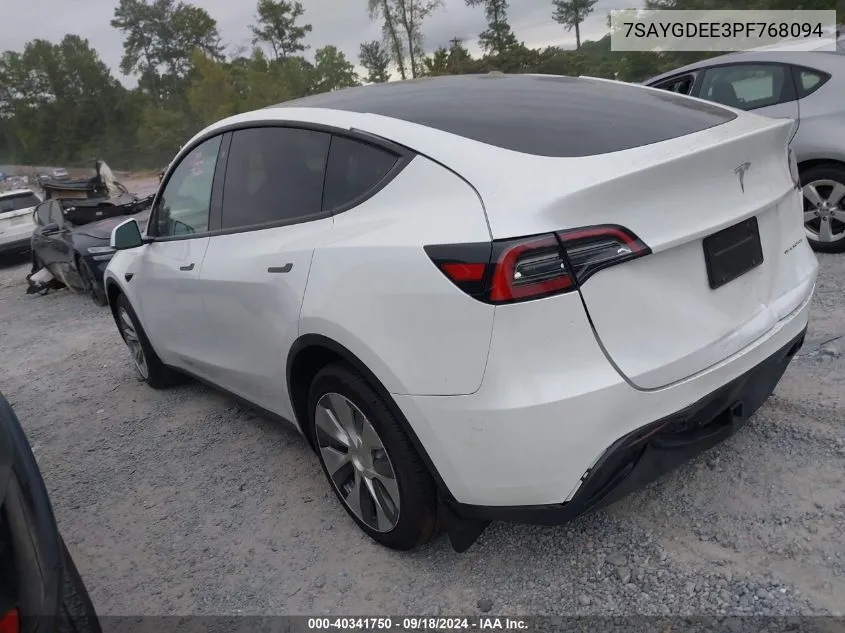 7SAYGDEE3PF768094 2023 Tesla Model Y