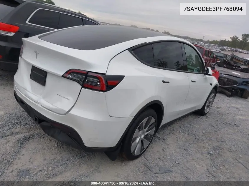 7SAYGDEE3PF768094 2023 Tesla Model Y