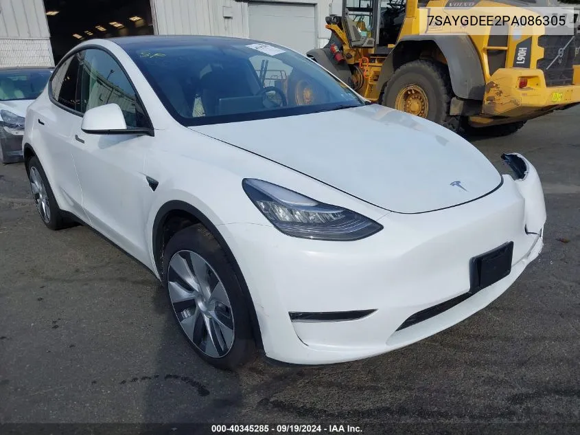 7SAYGDEE2PA086305 2023 Tesla Model Y Awd/Long Range Dual Motor All-Wheel Drive