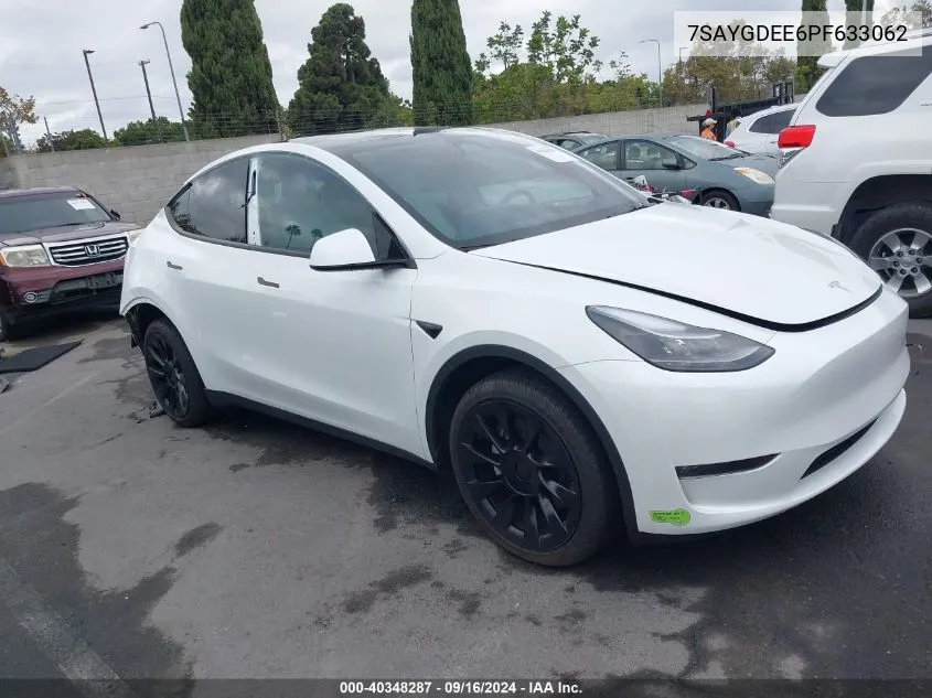 7SAYGDEE6PF633062 2023 Tesla Model Y Awd/Long Range Dual Motor All-Wheel Drive