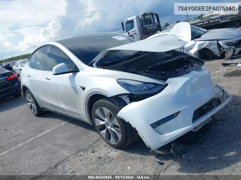 7SAYGDEE2PA075160 2023 Tesla Model Y Awd/Long Range Dual Motor All-Wheel Drive