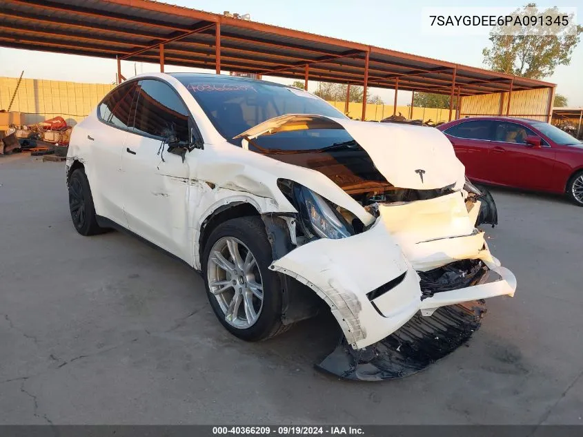 7SAYGDEE6PA091345 2023 Tesla Model Y Awd/Long Range Dual Motor All-Wheel Drive