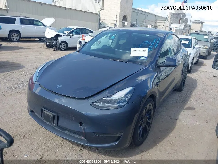 7SAYGDEE3PA050610 2023 Tesla Model Y Awd/Long Range Dual Motor All-Wheel Drive