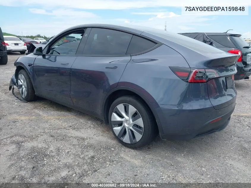 7SAYGDEE0PA159848 2023 Tesla Model Y