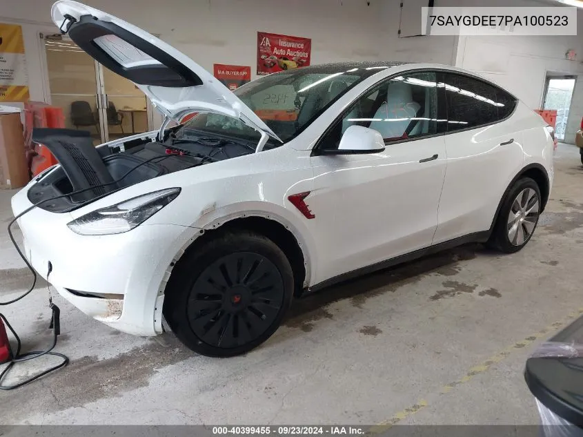 7SAYGDEE7PA100523 2023 Tesla Model Y