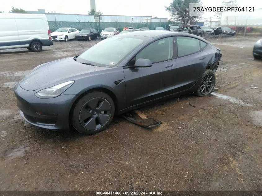 2023 Tesla Model Y Awd/Long Range Dual Motor All-Wheel Drive VIN: 7SAYGDEE4PF764121 Lot: 40411468