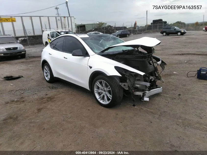 2023 Tesla Model Y Awd/Long Range Dual Motor All-Wheel Drive VIN: 7SAYGDEE9PA163557 Lot: 40413954