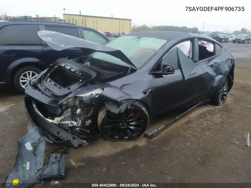 7SAYGDEF4PF906735 2023 Tesla Model Y