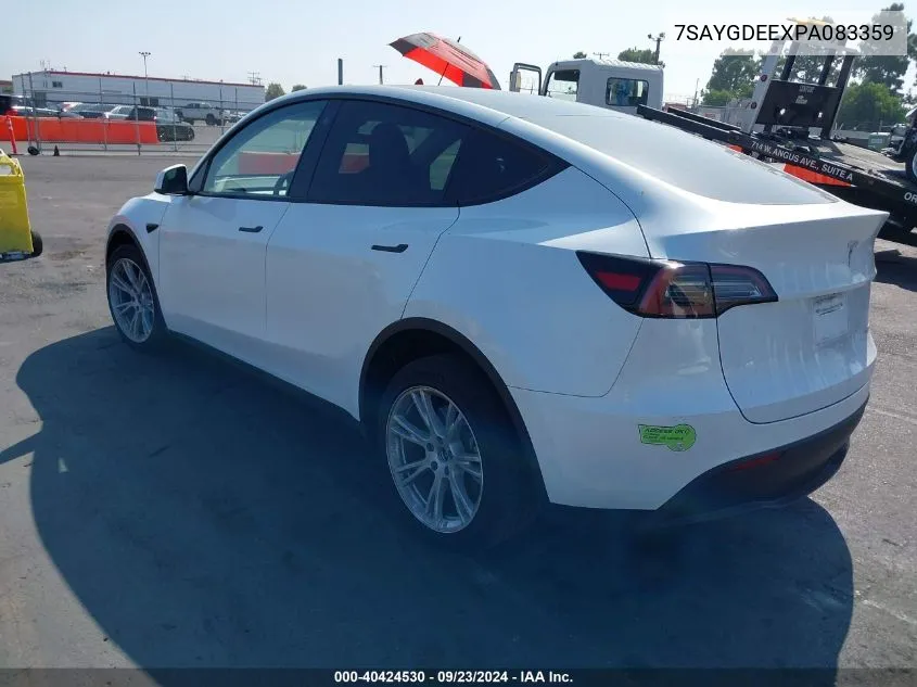 7SAYGDEEXPA083359 2023 Tesla Model Y Awd/Long Range Dual Motor All-Wheel Drive