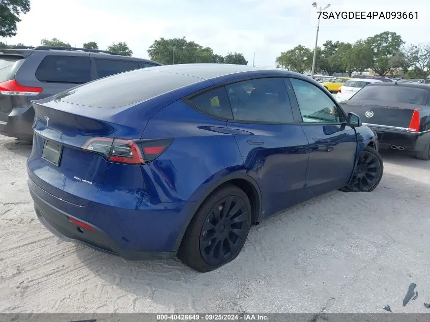 7SAYGDEE4PA093661 2023 Tesla Model Y Awd/Long Range Dual Motor All-Wheel Drive