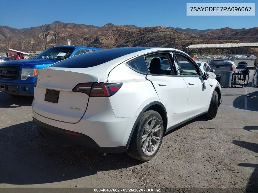 7SAYGDEE7PA096067 2023 Tesla Model Y Awd/Long Range Dual Motor All-Wheel Drive