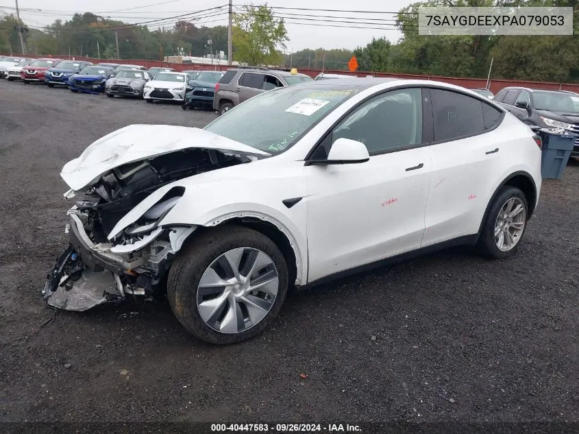 2023 Tesla Model Y Awd/Long Range Dual Motor All-Wheel Drive VIN: 7SAYGDEEXPA079053 Lot: 40447583