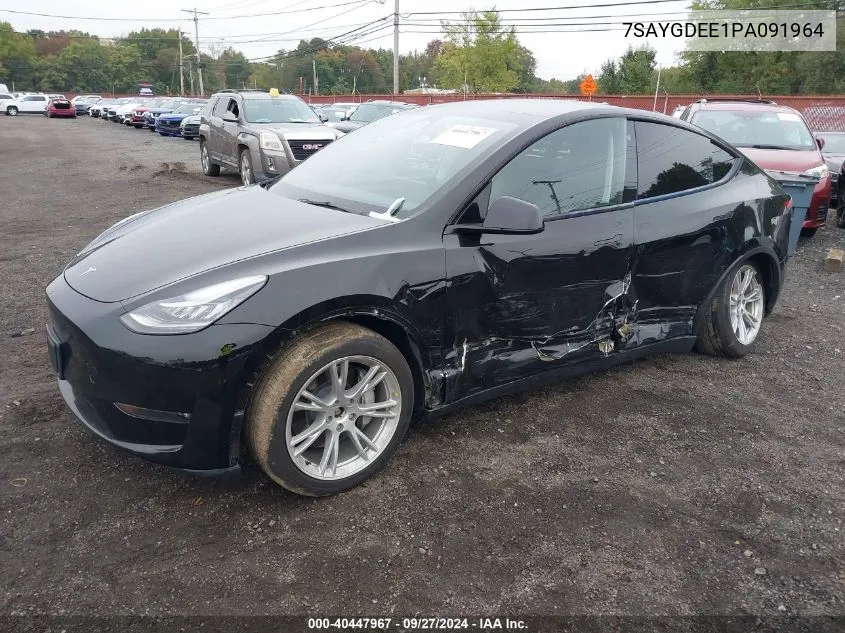 7SAYGDEE1PA091964 2023 Tesla Model Y Awd/Long Range Dual Motor All-Wheel Drive