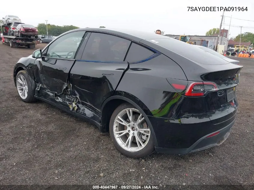 7SAYGDEE1PA091964 2023 Tesla Model Y Awd/Long Range Dual Motor All-Wheel Drive